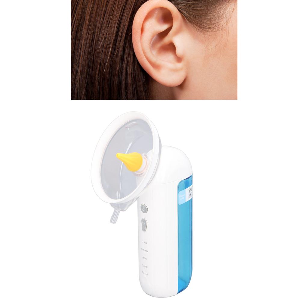 Electric Ear Wax Removal Tool with Ear Cup IPX7 Waterproof 4 Modes Ear Irrigation Flushing System