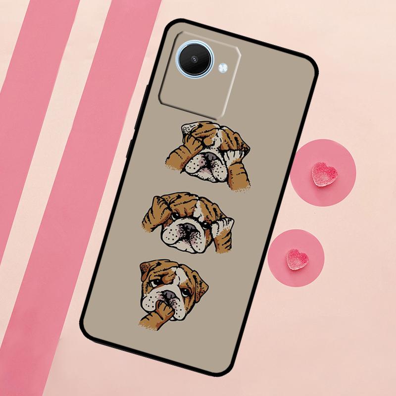 Чехол British Bulldog для Realme 15 10 11 12 13 14 Pro Plus C65 C67 C75 C63 C61 C55 C51 C53 C35 GT6 GT7 Pro