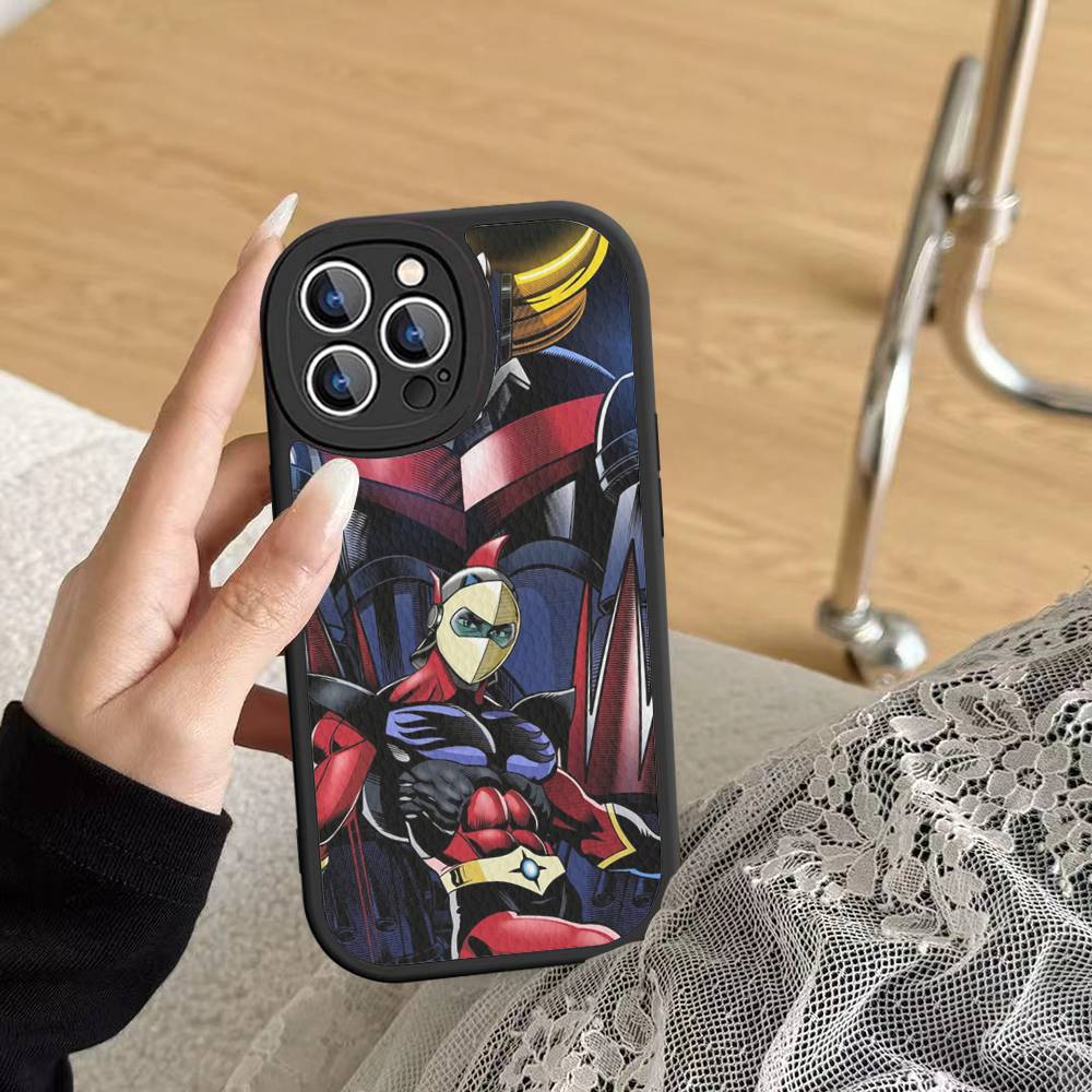 Чехол для телефона UFO R-Robot G-Goldorak для IPhone 11 12 13 14 15 16 Pro Max Mini Plus Мягкий кожаный чехол