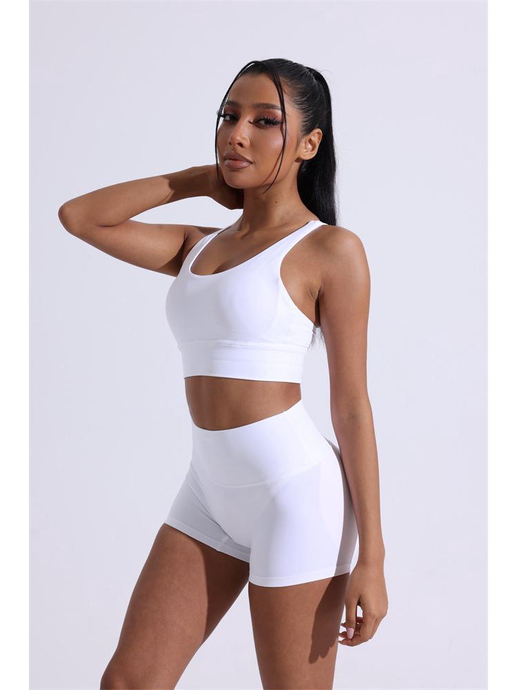 Женский спортивный бюстгальтер для йоги с перекрещенной спинкой Nude Feel