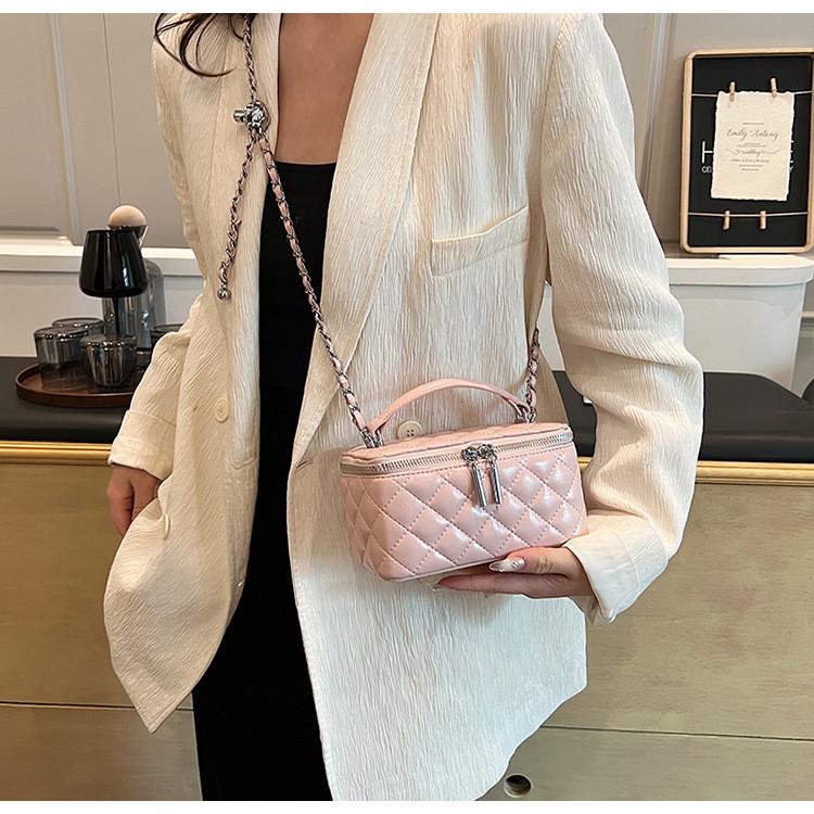 Ielgy High-End Rhombus Portable Chain Bag All-Match Simple Classy Small Square Bag Shoulder Crossbody