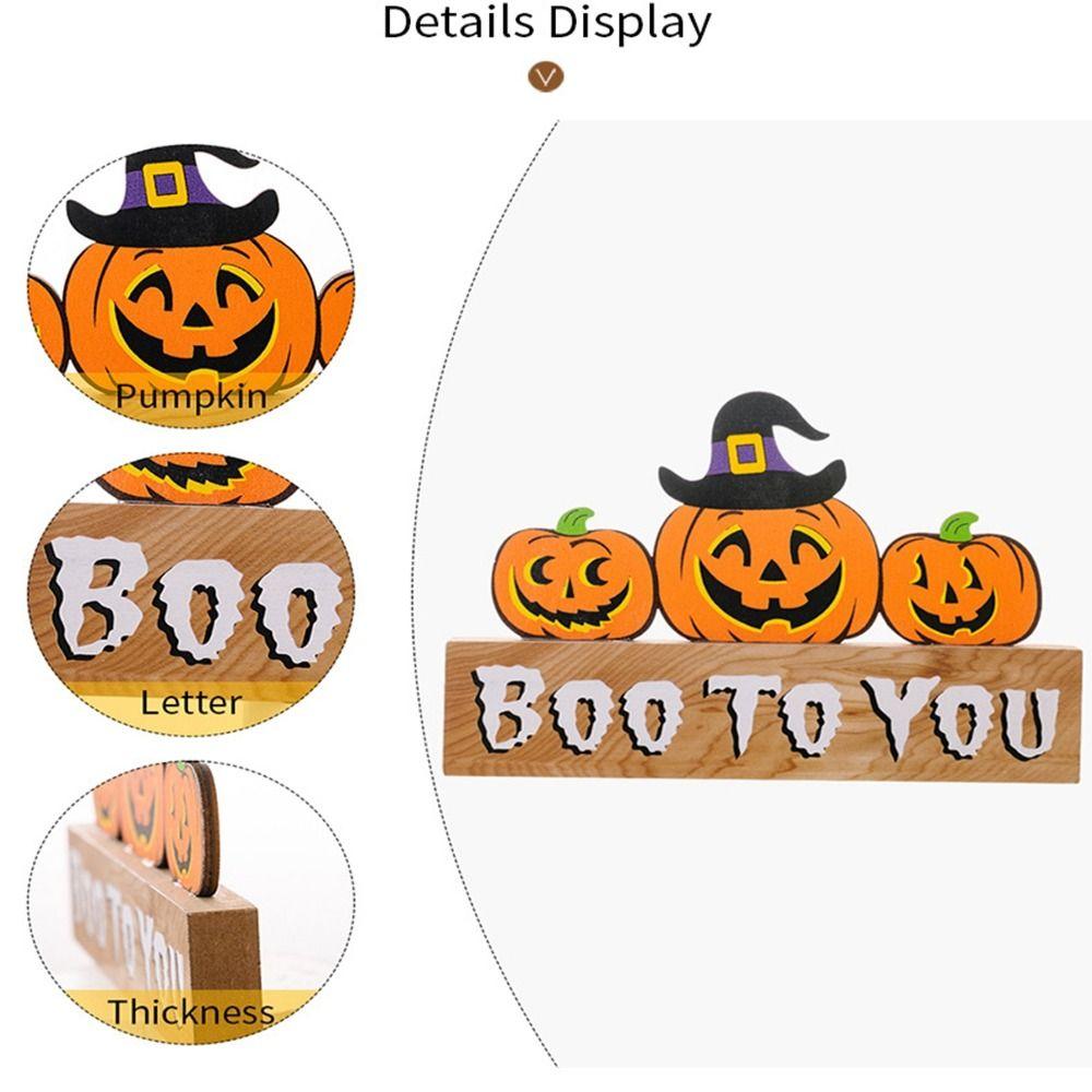 Фестиваль Хэллоуин Деревянные украшения DIY Подарки Тыквенный Призрак Декор Новые настольные украшения Хэллоуин