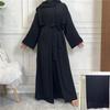 Women Open Abaya Kaftan Dubai Turkey 2 Piece Muslim's Set Luxury Islam Robe African Dress Kimono Morocco Clothing Caftan Fashion