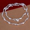 Full Droplet Necklace Silver Plated S925 Silver Women's Chain Versatile Style 23g