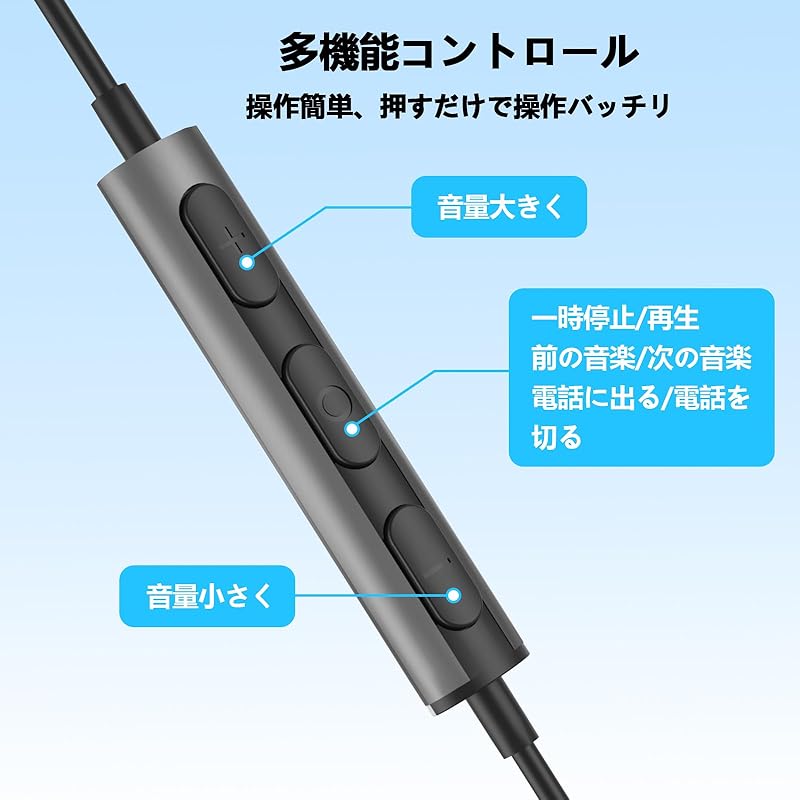 Earphones Wired with Microphone 3.5mm Jack Earbud Earphones HiFi High Quality Call Available Volume Adjustment I-phone6/6s Compatible AQUOS sense5G