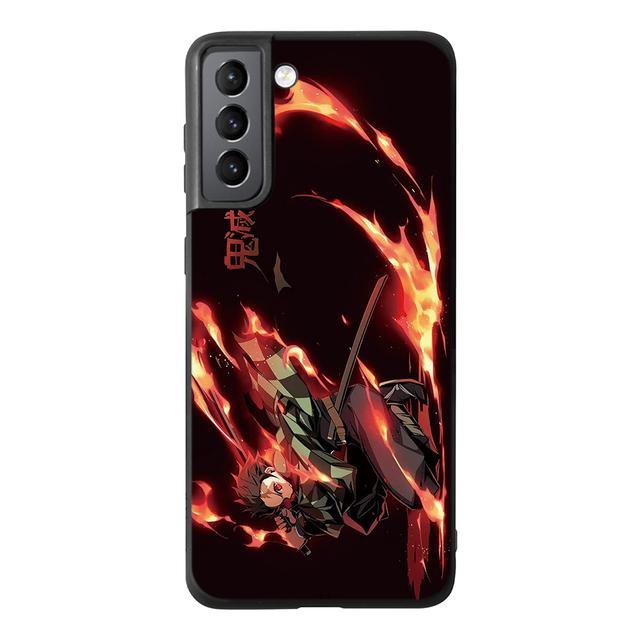 Чехол с рисунком аниме для Samsung Galaxy S9 S8 S10 S21 S22 S20 Plus S21fe S10e Note 20 10plus, мягкие задние чехлы из ТПУ для телефонов Demon Slayer