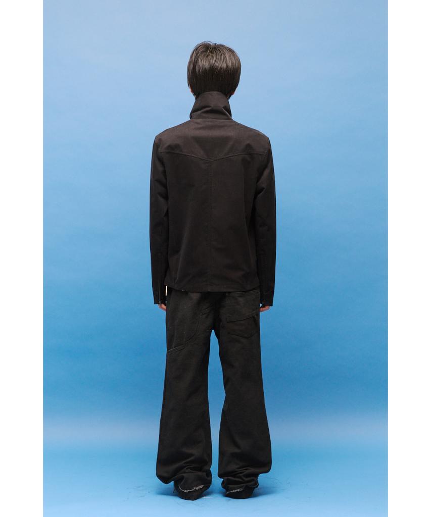 Hatchingroom Funnel Neck Jacket Black