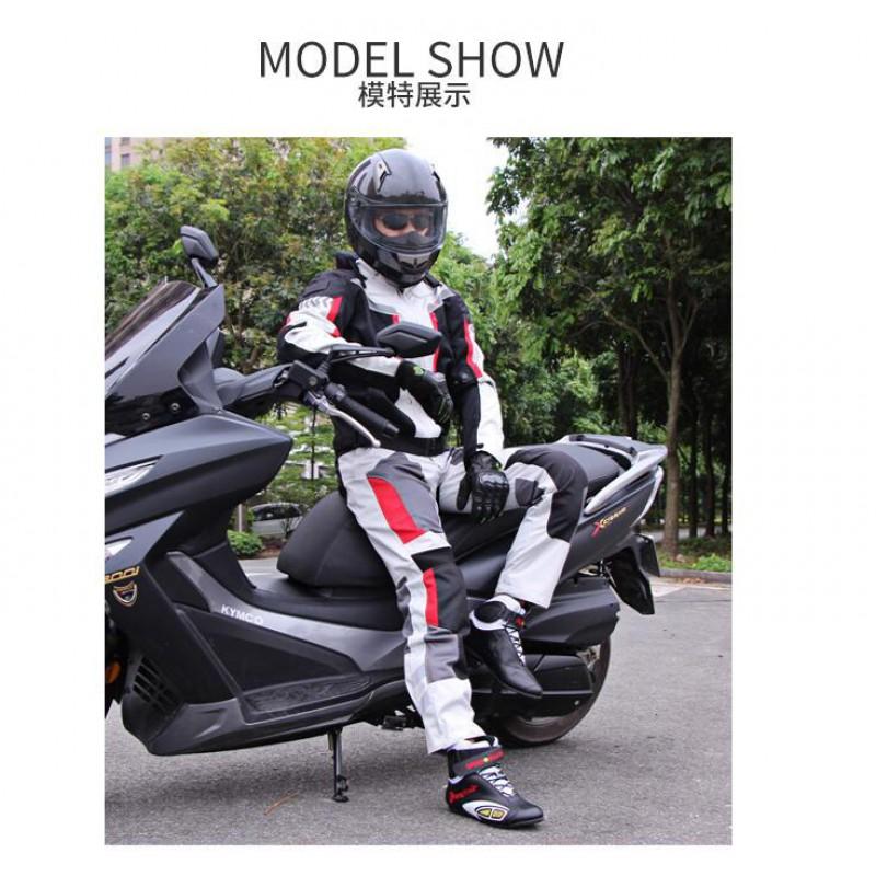 Mens Winter Motorcycle Riding Pants Waterproof Breathable Crash Protection Off-Road Racing Trousers All