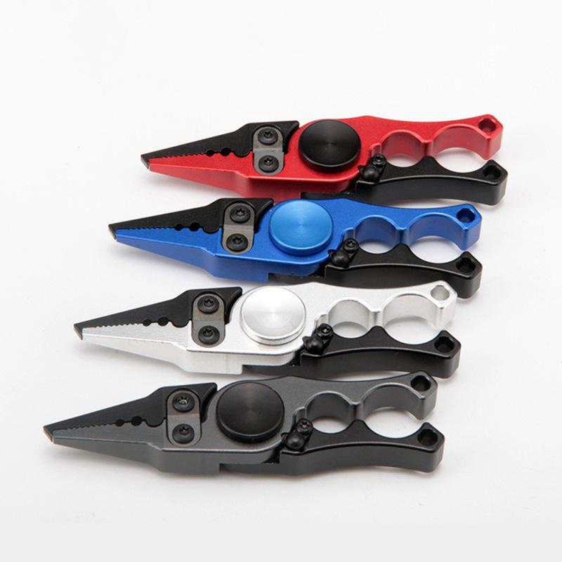 Многофункциональные рыболовные плоскогубцы, ножницы, прочная вращающаяся портативная леска, алюминиевый сплав, рыболовные плоскогубцы с привязанным крючком, аксессуар