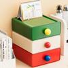 Stackable Cosmetics Storage Box Dopamine Stationery Storage Rack Desk Organizer Box  Home Office