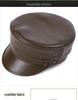 Унисекс натуральная кожа капитанская шляпа: Немецкий берет в стиле ретро-панк-мотоцикла Harley.