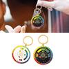 Elegant Colorful Wheel Keychain Pendant Fashion Accessory for Car Enthusiasts Sturdy Alloy Stylish Outfits Daily Use