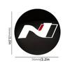 4pcs 56mm 2.2in Car Wheel Center Hub Cap FOR N LINE Veloster Kona Elantra I30 I20 Tucson Sonata 3D Emblem Stickers Cover