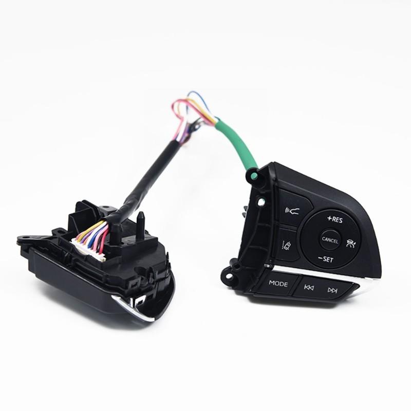 Clear Cruise Control Steering Wheel Button Switch For Car Volume Control For Toyota Levin Corolla RAV4 2019-2026