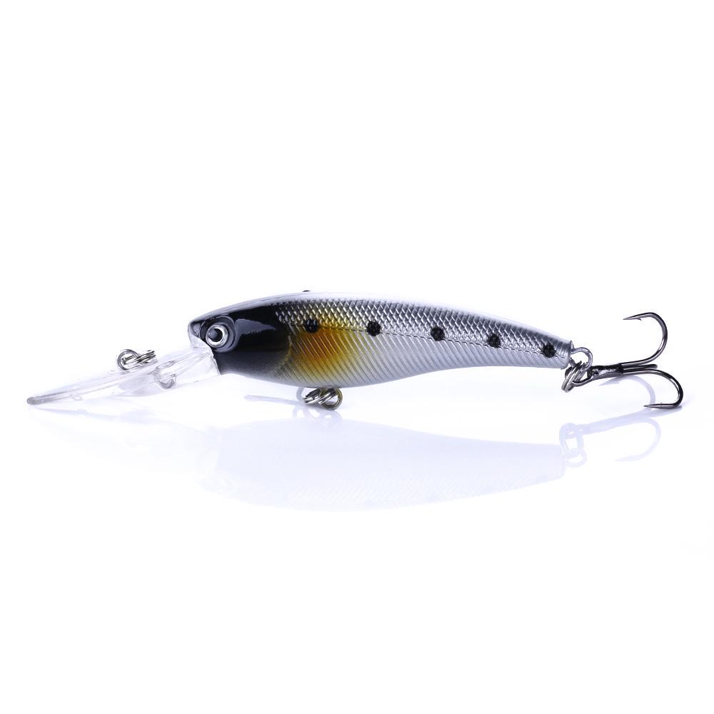 HENGJIA 1pc Minnow Fishing Lure Wobbler Bass Trout Pike Bait Bionic Hard Lure Fishing Tackle