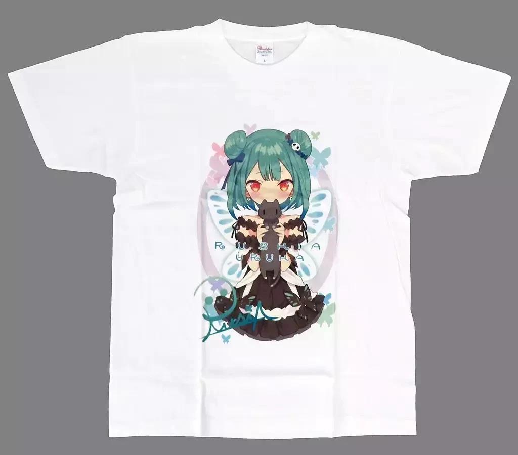 Uruha Rushia Butterfly Dream T-shirt Ao White XL Hololive Size XL