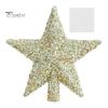 Рождественская звезда верхушка для елки украшение блестящая звезда верхушка для деревьев гирлянда настольный праздничный декор