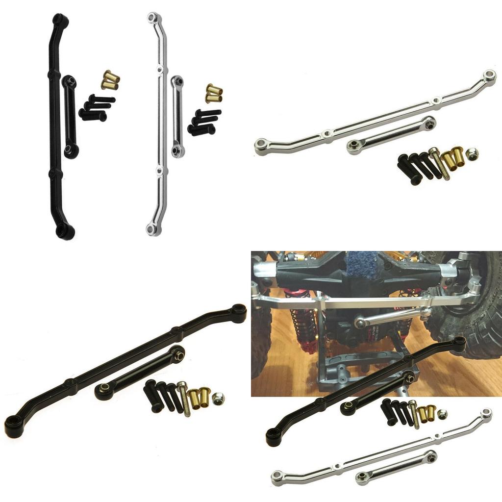 Durable Aluminum Steering Linkage Link Arm Set For 1/10 Rc Rock Crawler Cars Ax10 Scx10