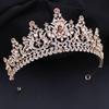 Luxury Flower Crystal Tiaras and Crowns for Bride Women Elegant Bridal Wedding Crown Hair Jewelry Party Prom Accessories