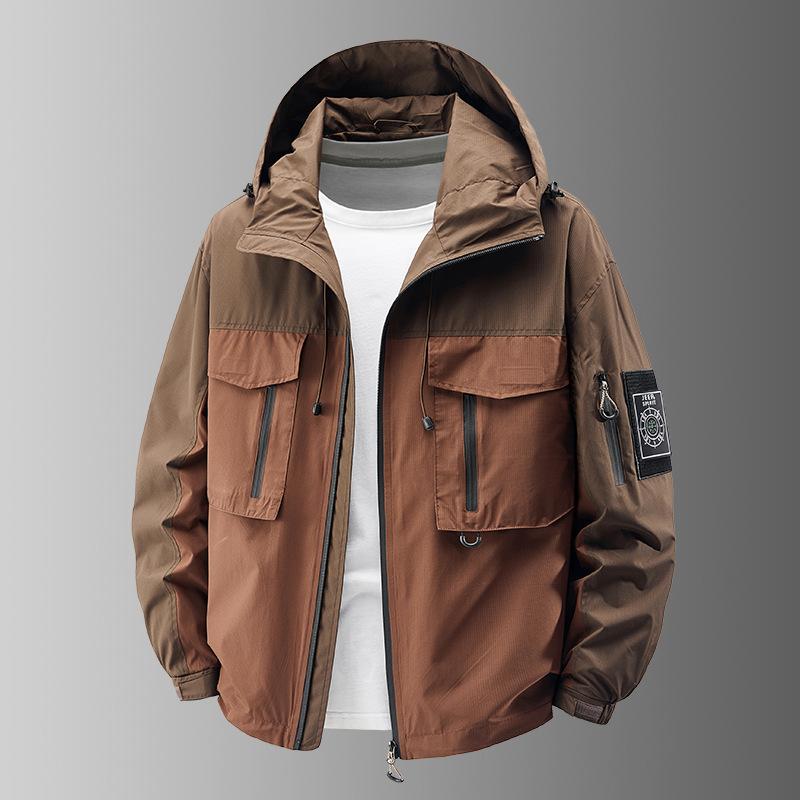 Men's Spring and Autumn Sunscreen Leisure Sunshade Hat Korean Edition Simple Outdoor Travel Mountaineering Jacket