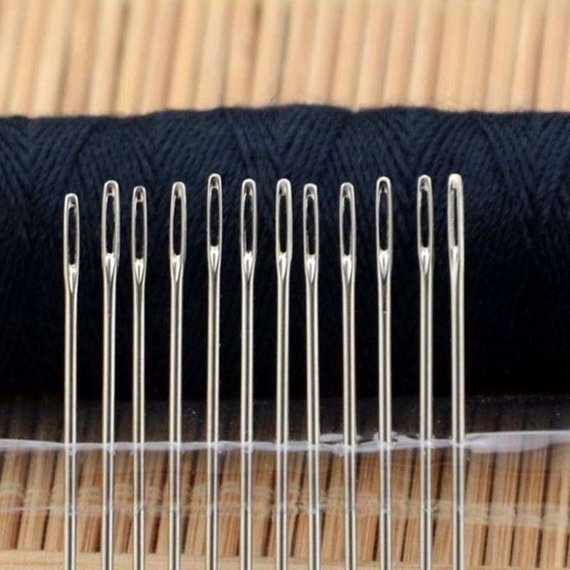 25 шт., иглы для шитья из нержавеющей стали высокой твердости, иглы для шитья крестом, иглы для одежды
