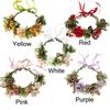 Rose Flower Headband Festival Wedding Hair Wreath Bohemian Headwear  for Women Girls