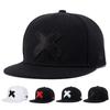 Унисекс Бейсболки Snapback с вышивкой буквы X в стиле Hip-hop, Весенние Осенние, Регулируемые, Повседневные, Для улицы, Защита от солнца