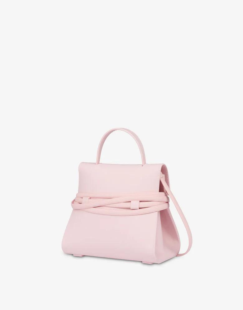 Moschino Tie Me Silicone Small Handbag Pink