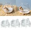 Transparent Hamster Sand Bath Container Spacious Pet Hamster Bathtub Provide Comfortable To Gerbils and Guinea Pigs