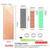 0.8/1mm/2mm Laptop Copper Solid State Hard Disk Cooler Radiator M.2 NVME SSD Heatsink with Thermal Pad For M.2 2242 2280