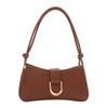 Stylish Minimalist Casual Single Shoulder Bag Underarm Bag With Contrast Stitching Elements