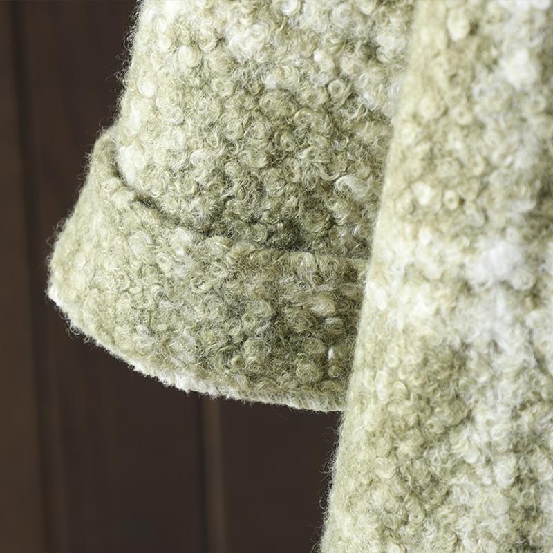 DIMANAF 2025 Новые осенне-зимние женские пальто и куртки больших размеров, свободная повседневная верхняя одежда, винтажная женская клетчатая хлопковая толстая с длинным рукавом