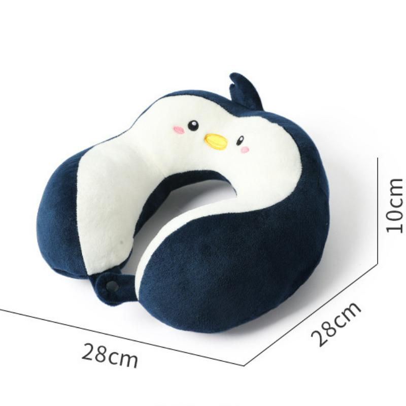 Cartoon U-shaped Pillow PP Cotton Embroidery Pillow Car Neck Pillow Office Nap Neck Pillow
