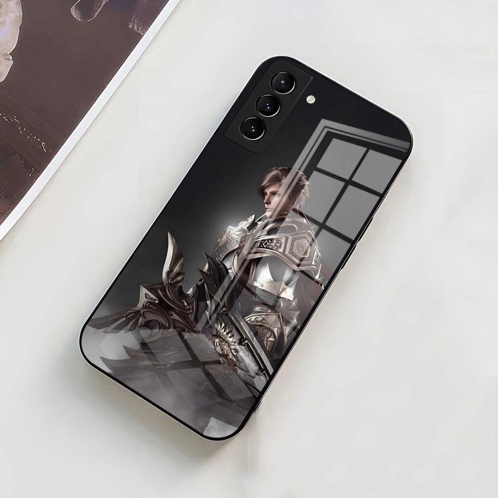 Чехол для телефона L-Lineage 2 для Samsung A56 A36 A26 A16 A15 A25 A35 A55 A14 A34 A24 A54 Стеклянный чехол