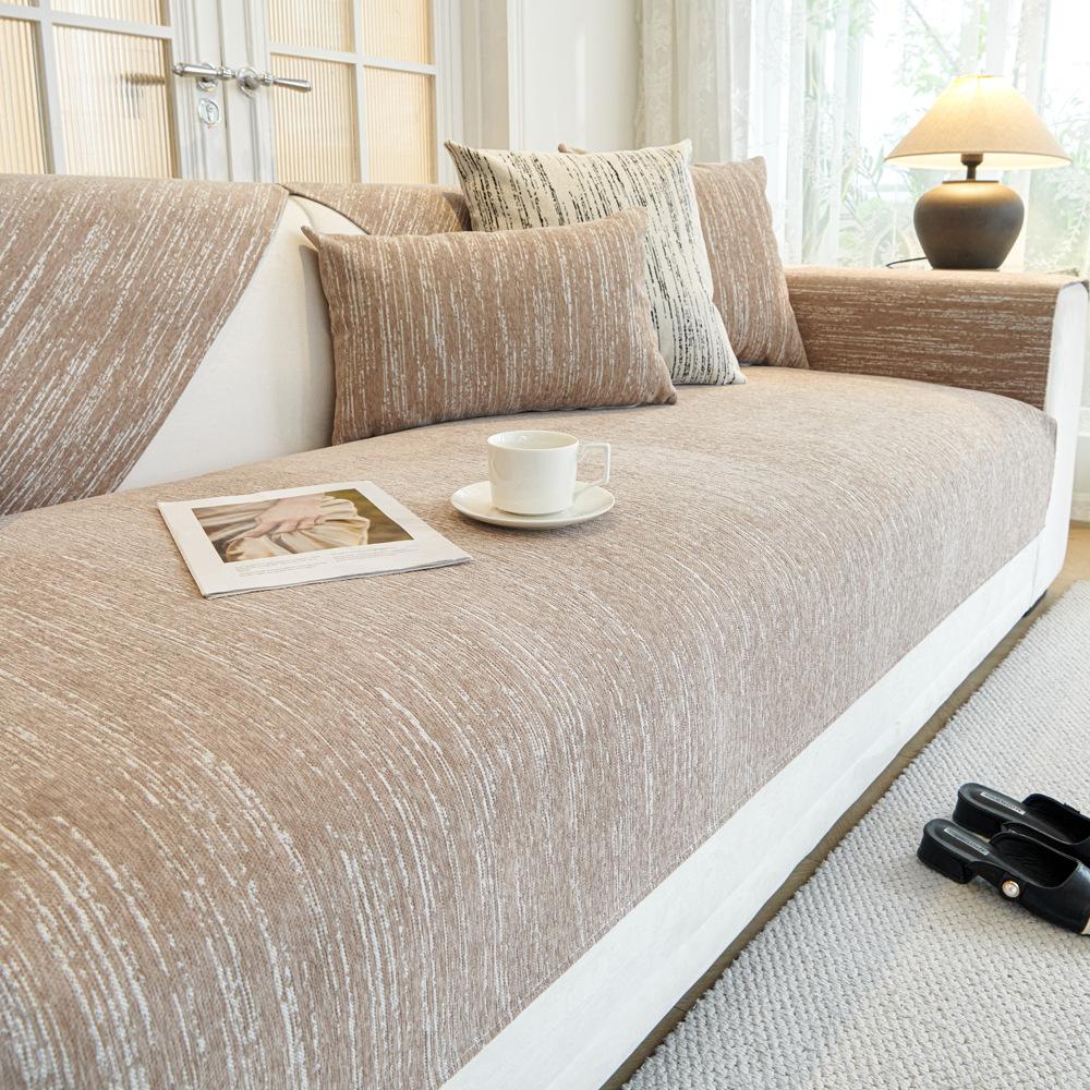 Chenille Sofa Cushion Four Seasons Universal Non-Slip Cushion Sofa Cover Advanced Sense Backrest Towel Cover Cloth