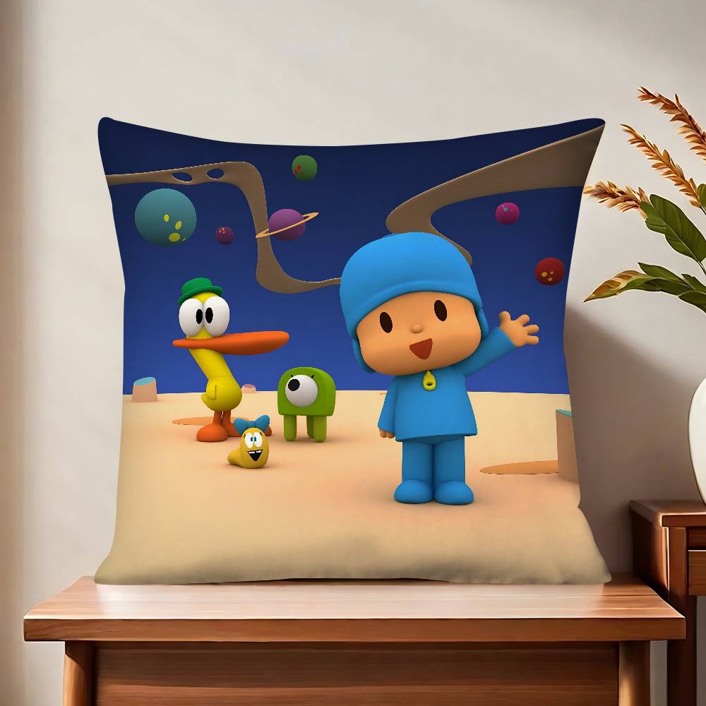 Мультяшный P-Pocoyos Милый Чехол для Подушки Модный Квадратный Наволочка Спальня Диван Комната Инс Декор Повседневная Наволочка