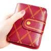 Ladies Short Wallet Genuine Leather Fashion Mini Compact 2 Fold Soft Wallet