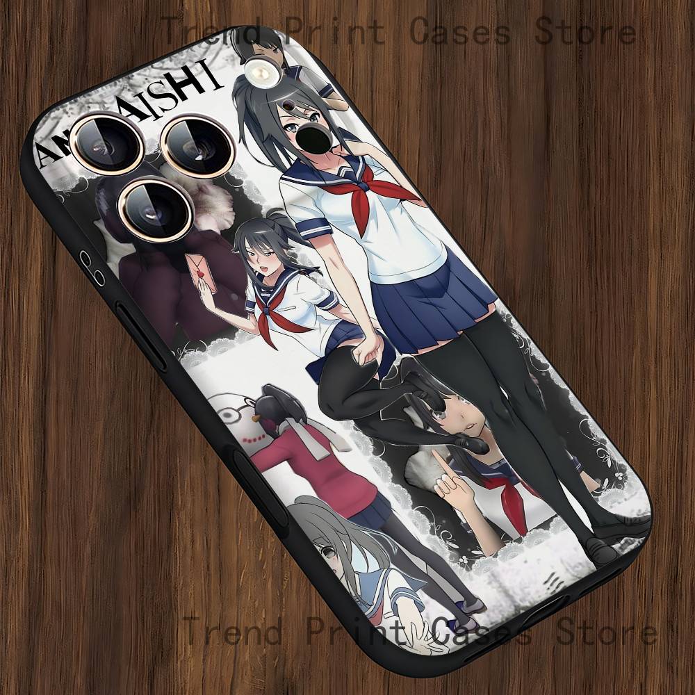 Y-Yandere Simulator Аяно Аиши Чехол для телефона для iPhone 15,16,12,13,14,11,17,Pro,Max,Plus,E,Air,Mini Чехол из ТПУ