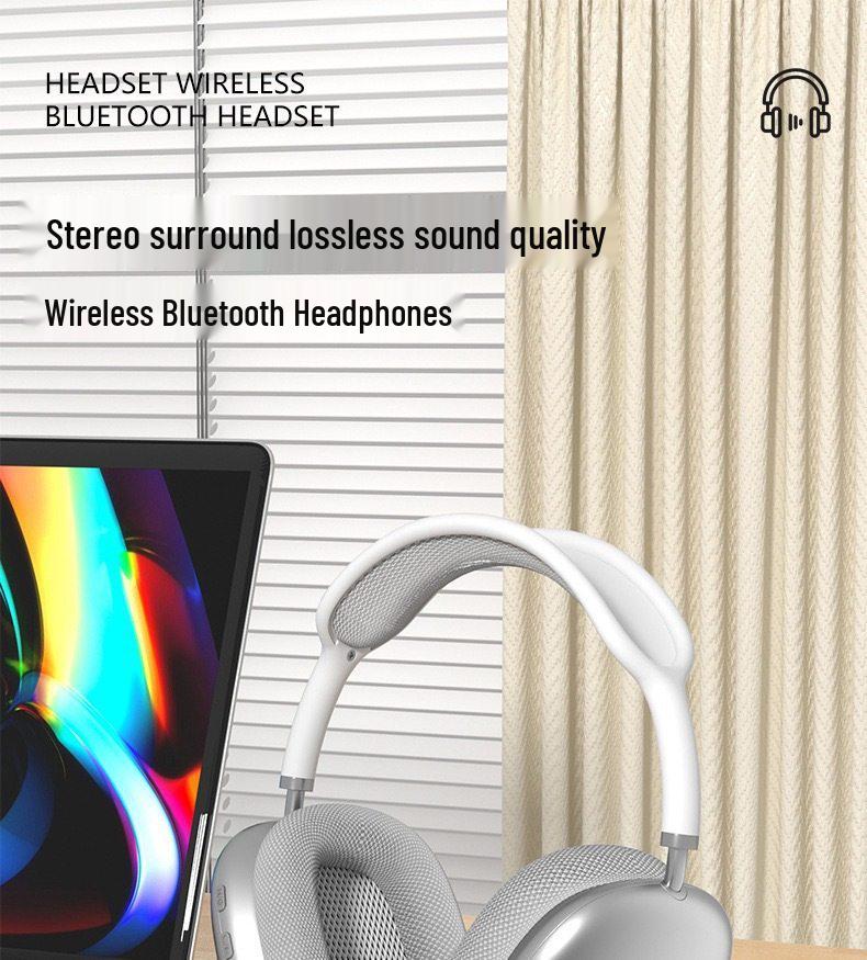 Bluetooth-гарнитура P9 Pro Max: Накладные, Длительное время работы от аккумулятора, Беспроводное подключение, Хит продаж.