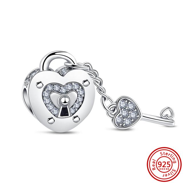 100% стерлингового серебра 925 пробы, прозрачный циркон, снежинка, гербарий, кластер, кулон, бусины, подходят для браслетов, ювелирных изделий