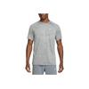 Logo Solid Color Crew Neck Short Sleeve T-Shirt Men Tops Gray HV5203-084