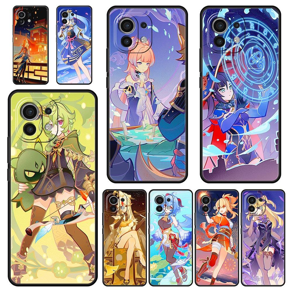 Чехол для телефона Xiaomi Mi 13 12T 10 12 Lite 11 Ultra 10T 11X 11T Pro 9T Genshin Impact Xiaomi Poco X3 NFC X4 F3 F4 M3 M4 5G