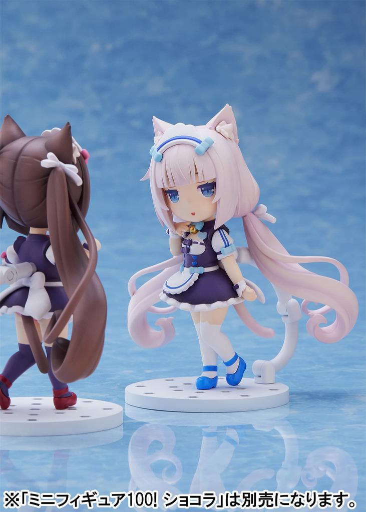 Plum Мини-фигурка Nekopara 100 Ванилла, Высота около 100 мм, ПВХ без масштаба, Предварительно окрашенная, Полная фигурка, PM38462