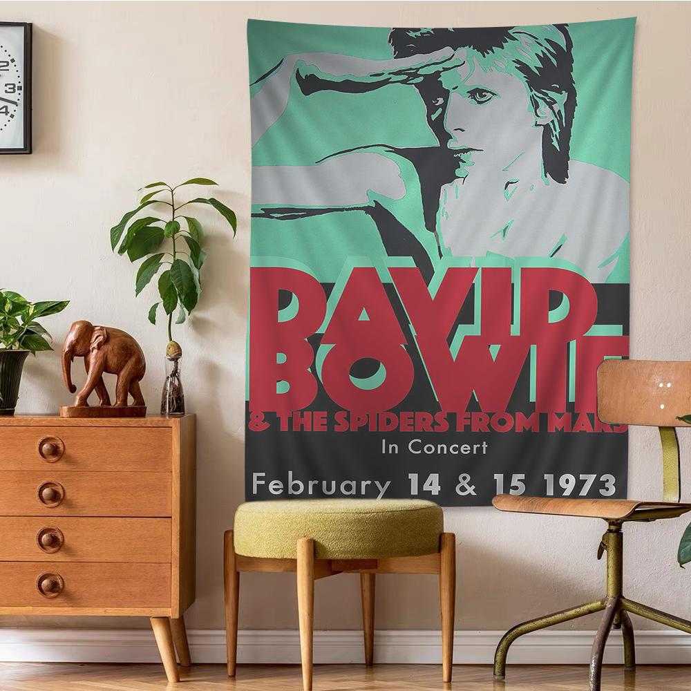 British Rock Singer David BBowie Tapestry Anime Tapestry Hanging Tarot Hippie Wall Rugs Dorm Wall Hanging Sheets