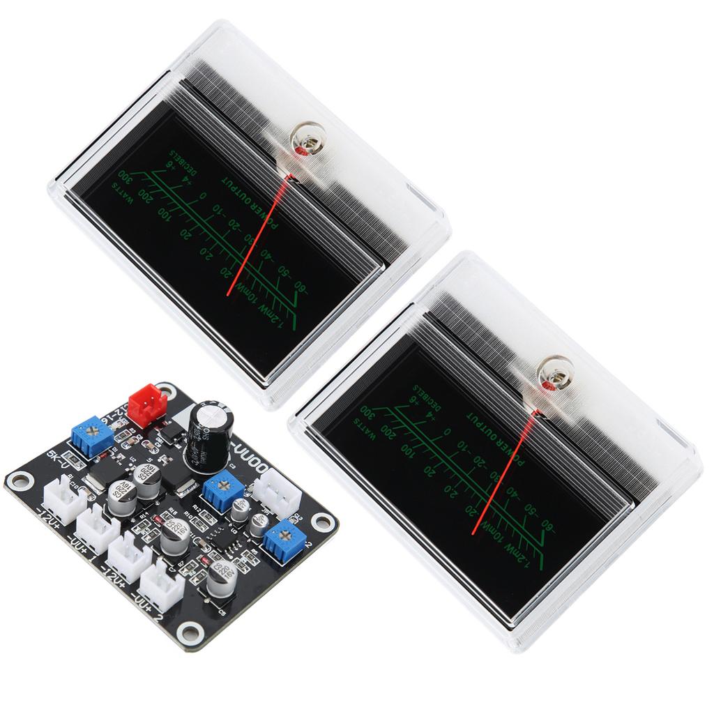 2Pcs TS DBP90B 2Q VU Meter with Driver Board Audio Level Accessory with Backlight
