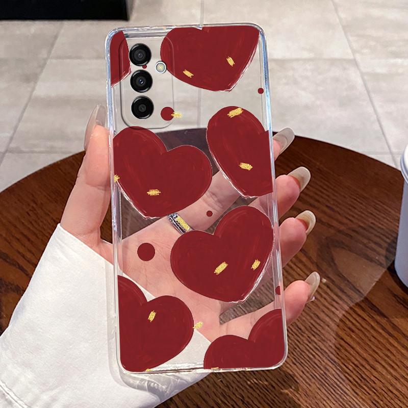 For Samsung Galaxy M13 Phone Case Aesthetic Cute Cat Fashion Transparent Soft Silicone Shell For Samsung M13 4G M 13 Back Covers