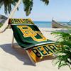 Baylor Bears Print Beach Towel, Large Soft Quick Dry Towel for Beach Camping Swimming