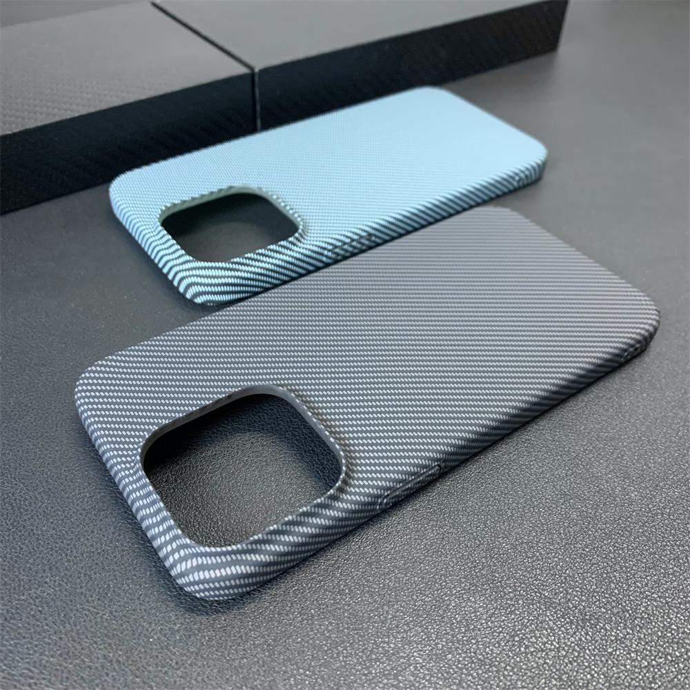 Матовый чехол для телефона с контрастным узором из углеродного волокна Для iPhone 17 16 15 11 12 13 14 Pro Max Ультратонкий Жесткий Ударопрочный Чехол