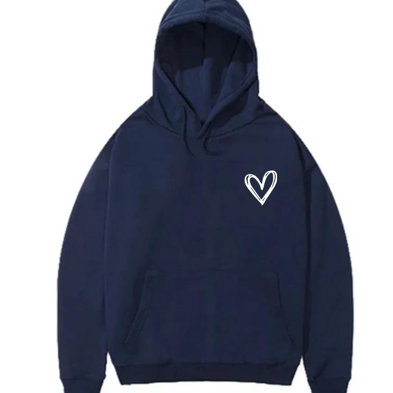 2025 Autumn/Winter New Women's Trendy Brand Casual Heart Shaped Hoodie Outdoor Sports Jogging Comfortable Versatile Coat