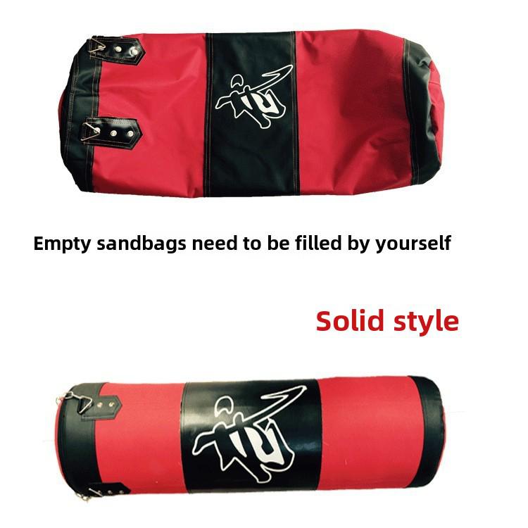 Трехслойный подвесной боксерский мешок с песком для домашнего фитнеса - подходит для взрослых и детей, в стиле тхэквондо.
